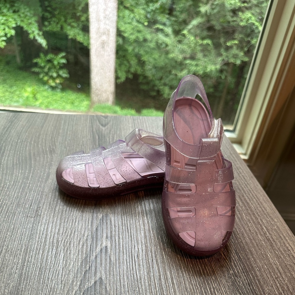 Igor Sparkly Purple Jelly Sandals